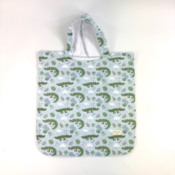 Toalla Poncho Cocodrilos