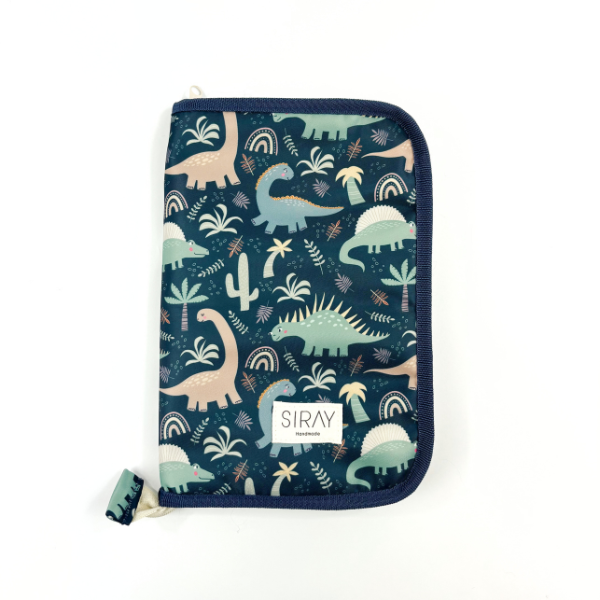 Porta Documento Dino Azul