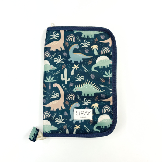 Porta Documento Dino Azul