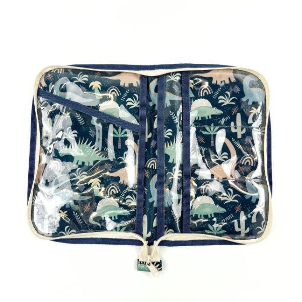 Porta Documento Dino Azul